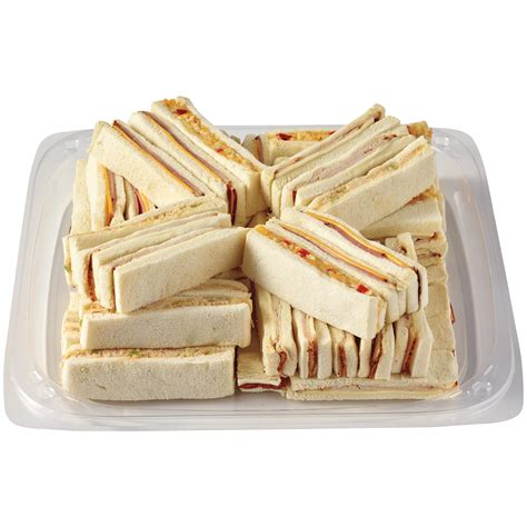 H-E-B Deli Medium Party Tray - Gourmet Finger Sandwiches | Fig App