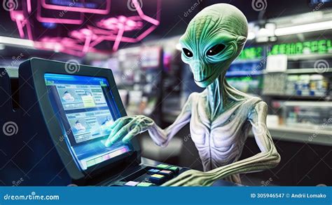 Image result for Alien Using Computer