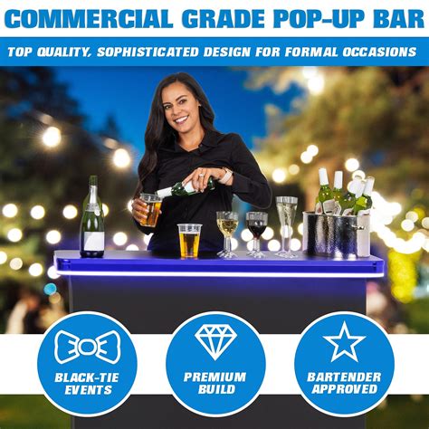 Snapklik.com : GoPong GoBar PRO Commercial Grade Portable Bar Table