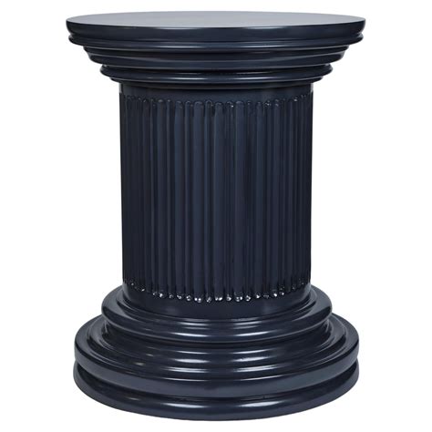 Ornate Cast Aluminum Mediterranean Style Black Pedestal Dining Table ...