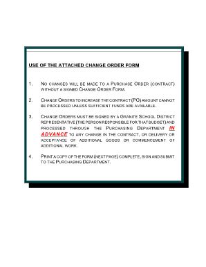 18 Printable change order request form Templates - Fillable Samples in ...