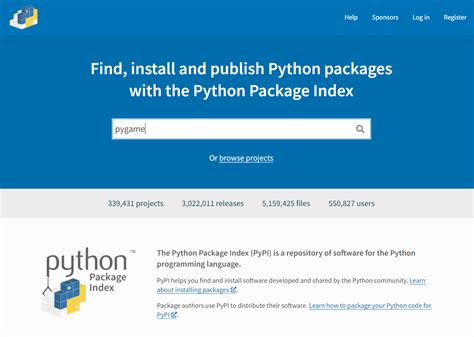 Comment Installer Pygame Python 的图像结果