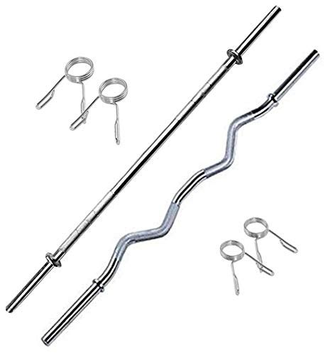 Buy BULLAR Weight Lifting Rod, Fitness Combo of 3Ft Curl Rod and 3Ft ...