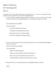Image result for Module 7 Problem Set