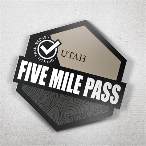 Sticker: Five Mile Pass – Tred Cred