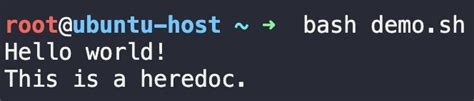 How to Create Eof in Bash Script 的图像结果