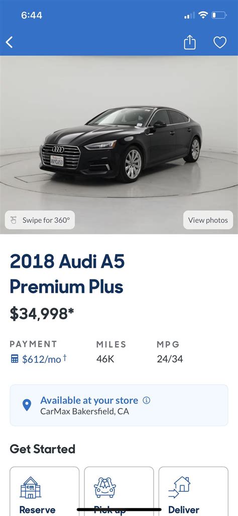 2018 Audi A5 with 47k Miles- is Carmax reliable and is the price good ...