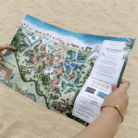 Grand Hyatt Bali Resort Map | Illustration & Design by NEWMAN