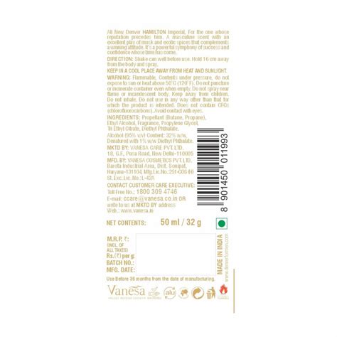 Denver Nano Imperial Deodorant for Men | Denver For Men – Denverformen