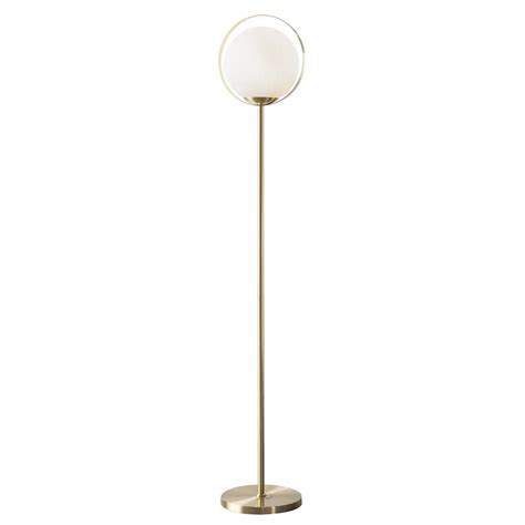 Halo Frosted Globe Floor Lamp - Q Living Furniture