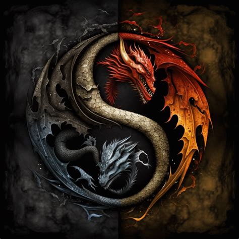Dragons Yin and Yang | Yin yang art, Celtic dragon tattoos, Dragon ...