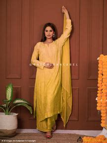 karima Muslin Chikankari Straight Kurta Set with Dupatta-Yellow|The ...