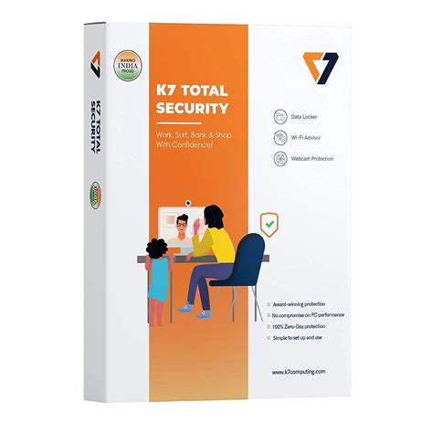 K7 Total Security 2024-1PC 1 Year (Activation Card) (Activation Key ...