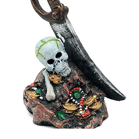 Anbau Aquarium Decoration Pirate Skull Cave for Fish Tank DIY Resin ...