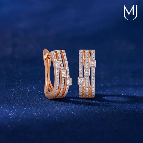 Party Wear Gold and Diamond Earrings Design for Women - Manubhai Jewellers