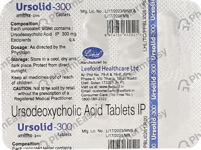 Ursolid-300 Tablet: Uses, Side-effects, Price, Dosage & More Info ...