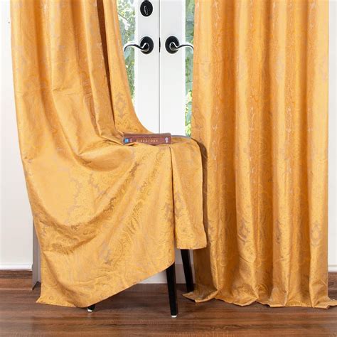 Buy DECO WINDOW Stock Fabric Jayanita Orange Printed Semi-Blackout Door ...