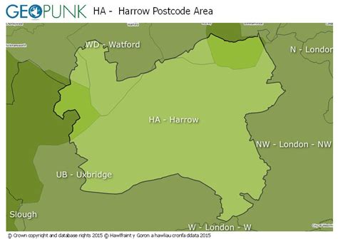 Image result for Ha Postcode Map
