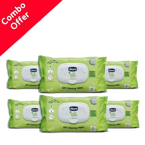 Chicco Fliptop Wipes (72 Count in Each) - Pack of 6 : Amazon.in: Baby ...