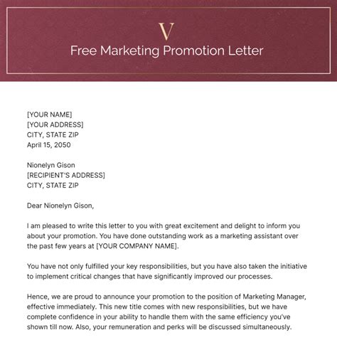 Business Promotion Letter Example 的图像结果