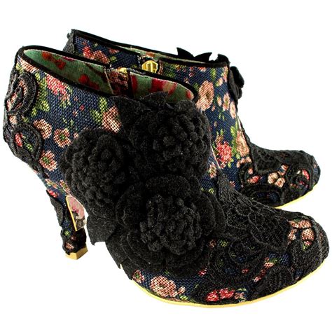 Womens Irregular Choice Cheeky Moose Mid Heel Ankle Boots Party Heels ...