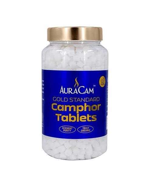 AuraCam Gold Standard Camphor Tablets for Puja, Meditation ...