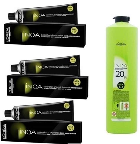 L'Oréal Paris Inoa No 4 .( Brown ) With 20 Volume 6% Developer Price in ...