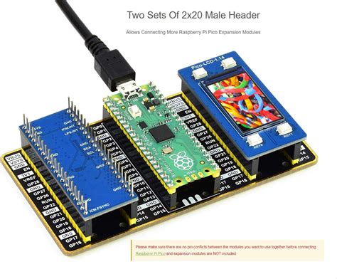 Buy Dual GPIO Expander for Raspberry Pi Pico Microcontroller Board Two ...