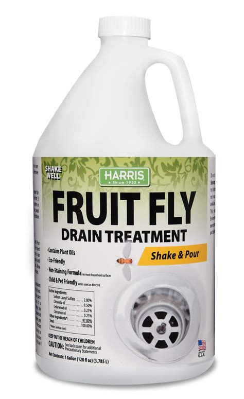 Harris Fruit Fly Drain Treatment Gel - Indoor 128oz Fruit Fly Killer ...