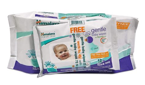 Buy Himalaya Gentle Baby Wipes 72 Pieces with Free 12 Pieces Wipes ...