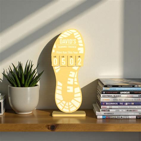 Buy Personalized Running Miles Tracker Sign, Running Log, Miles Run ...