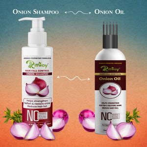Riffway Daily Use Hair Damage Reapair Set Combo/ Onion Shampoo With ...