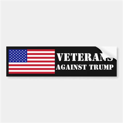 Veterans Against Trump Bumper Sticker | Zazzle