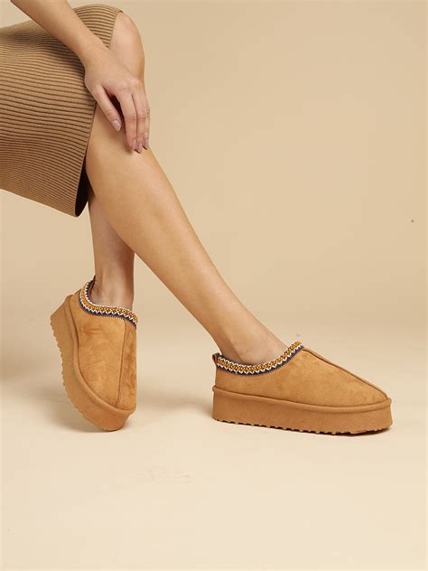 Camel Suede UGG Stylish Low Ankle Boots (TC-RS3684-CML) – Truffle ...