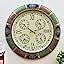 Buy Vintage Clock Wooden Solid Pine Wood Mdf Hand-Crafted Brass Inlay ...