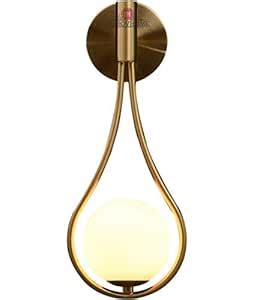 Improvhome 40W Water Drop Wall Sconce Lighting Glass Globe Wall Mounted ...