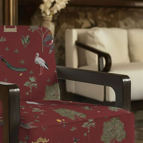 Sair Sofa and Chairs Upholstery Fabric in Red Colors – Life n Colors