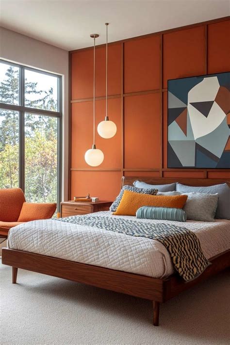 60 Beautiful Burnt Orange Bedroom Designs
