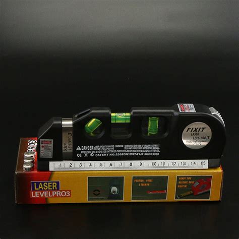 Multipurpose Laser Level Laser Measure Line 8ft Measure Tape Ruler Adj ...