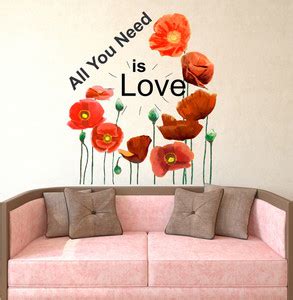 Tuffuk 60 cm Need Is Love Self Adhesive Sticker Price in India - Buy ...
