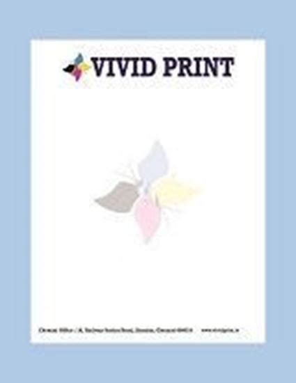 Letterhead A5 | Vivid Print India - Get Your Jazzy Imagination Printing ...
