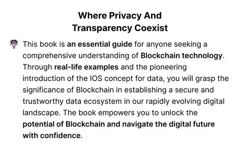 Buy Why Blockchain : Where Privacy and Transparency Coexist Book Online ...