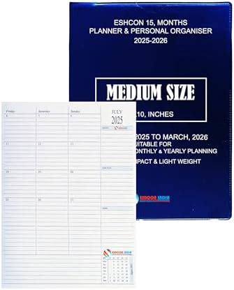 Eshcon Medium Size Monthly Planner Monitor Habit Tracker Personal ...