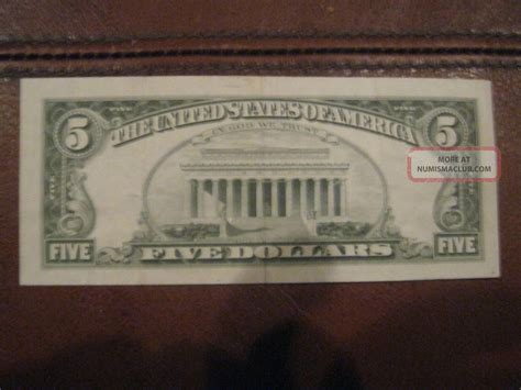 1934 C $5 Silver Certificate - Large Blue Seal