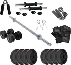 RV 12 kg 12KG Home Gym Combo , Gym Equipments With Pvc Dumbbell Plates ...