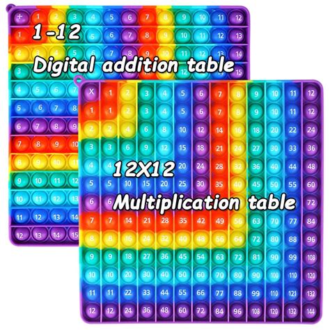 2 In 1 Multiplication Table Game And Digital Addition Table ...