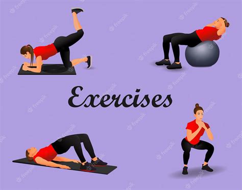 Exercises | Premium Vector