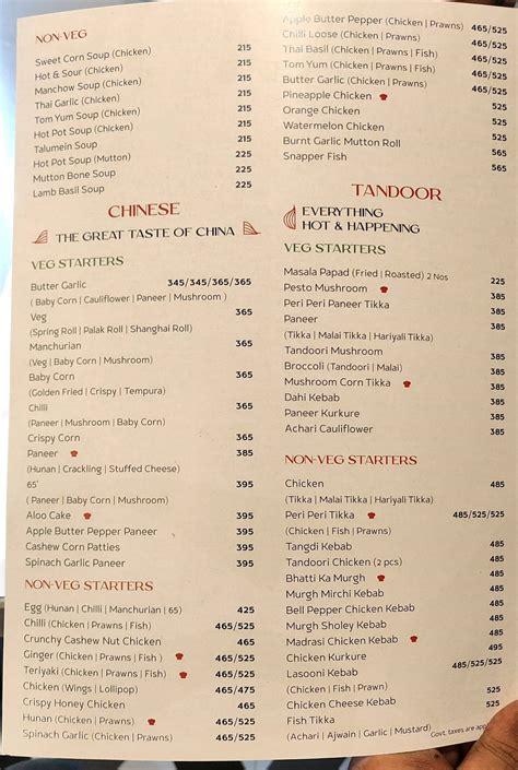 Menu at IGURU Banquets & Restaurant, Hyderabad