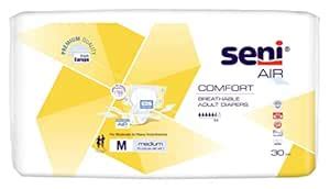 SENI Air Comfort Breathable Adult Diapers - Medium, 30 Piece : Amazon ...