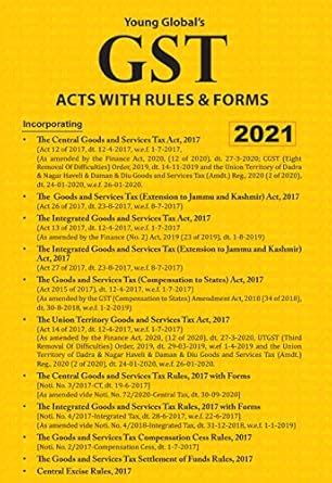 GST Bareacts With Rules & Forms 2021 : Amazon.in: Books